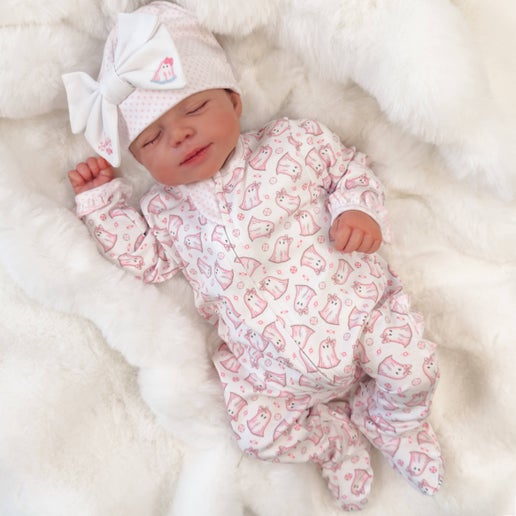 My Little Boo Zip Footie-Pink