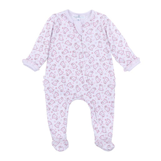My Little Boo Zip Footie-Pink