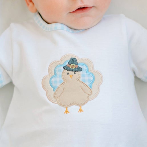 Magnolia Baby Pilgram Pals Applique Diaper Cover Set