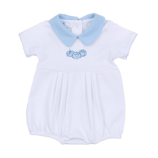 Magnolia Baby Precious Pumpkins Short Sleeve Collared Bubble